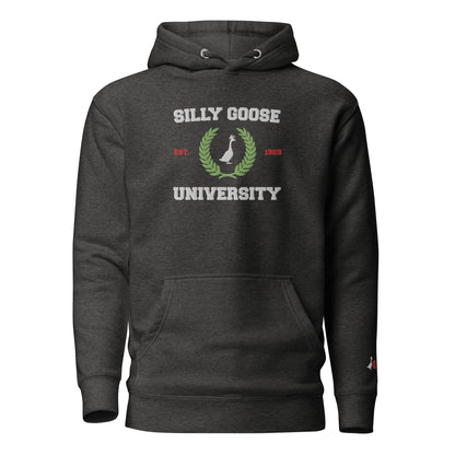 SGU Collegiate Seal Winter Wonderland Edition | Premium Unisex Hoodie - Heather Grey - Embroidered