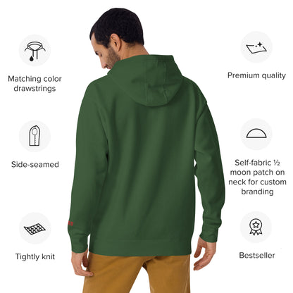 SGU Collegiate Seal Winter Wonderland Edition | Premium Unisex Hoodie - Evergreen - Embroidered