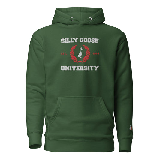 SGU Collegiate Seal Winter Wonderland Edition | Premium Unisex Hoodie - Evergreen - Embroidered