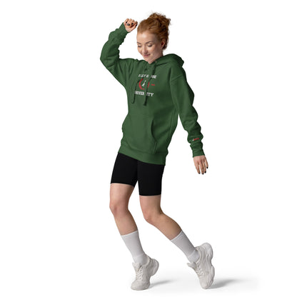 SGU Collegiate Seal Winter Wonderland Edition | Premium Unisex Hoodie - Evergreen - Embroidered