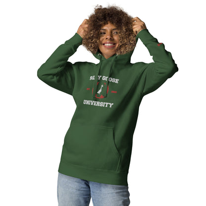 SGU Collegiate Seal Winter Wonderland Edition | Premium Unisex Hoodie - Evergreen - Embroidered