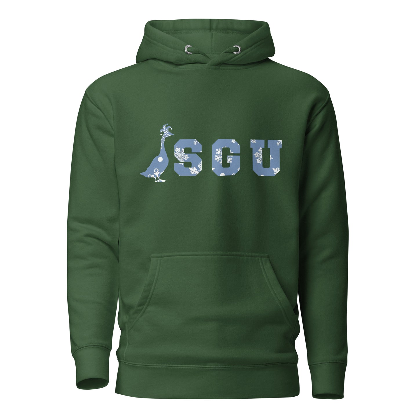 SGU Snowflake Winter Wonderland Edition | Premium Unisex Hoodie - Evergreen - Screen Print