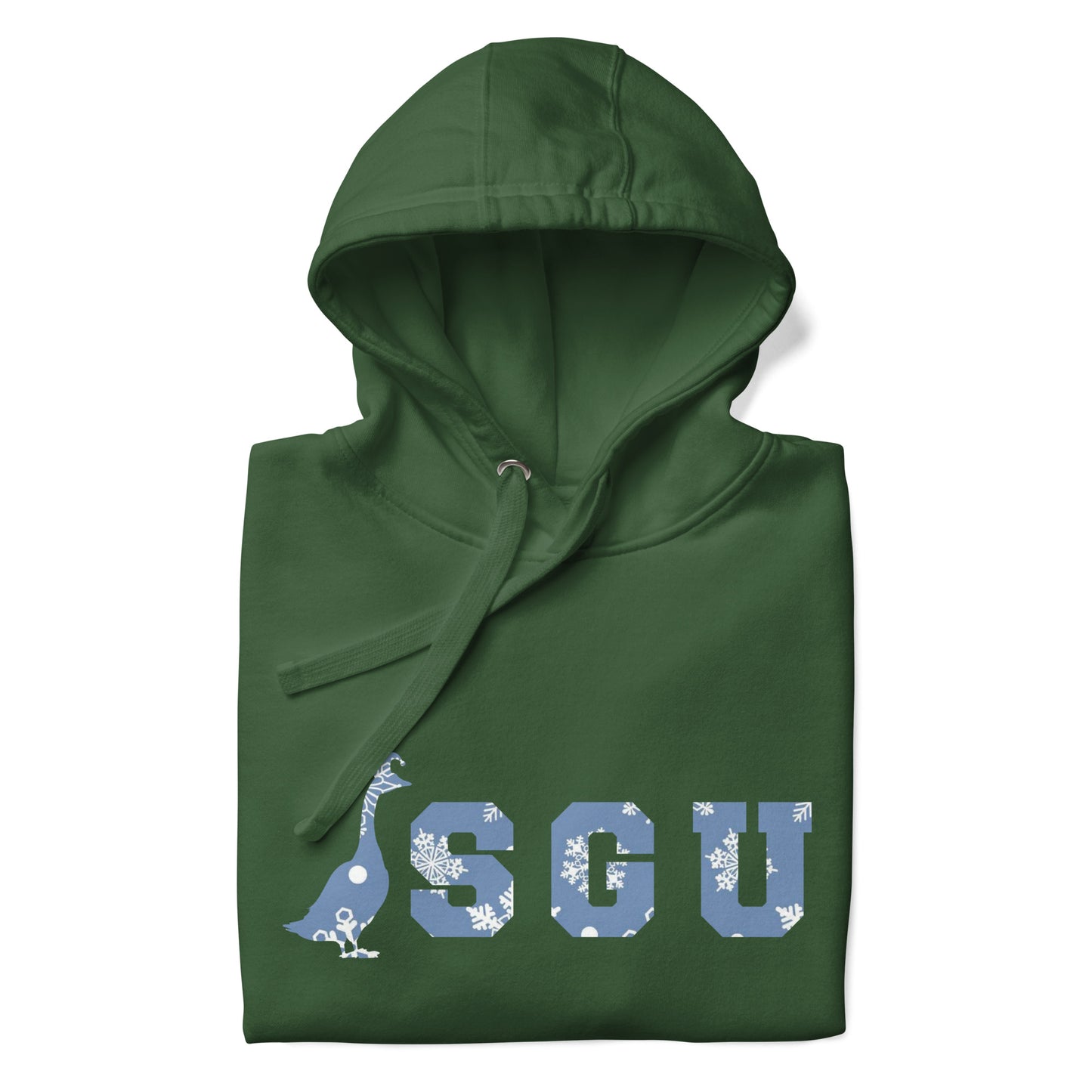 SGU Snowflake Winter Wonderland Edition | Premium Unisex Hoodie - Evergreen - Screen Print