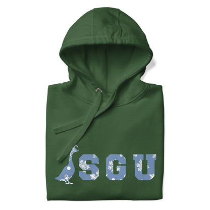 SGU Snowflake Winter Wonderland Edition | Premium Unisex Hoodie - Evergreen - Screen Print