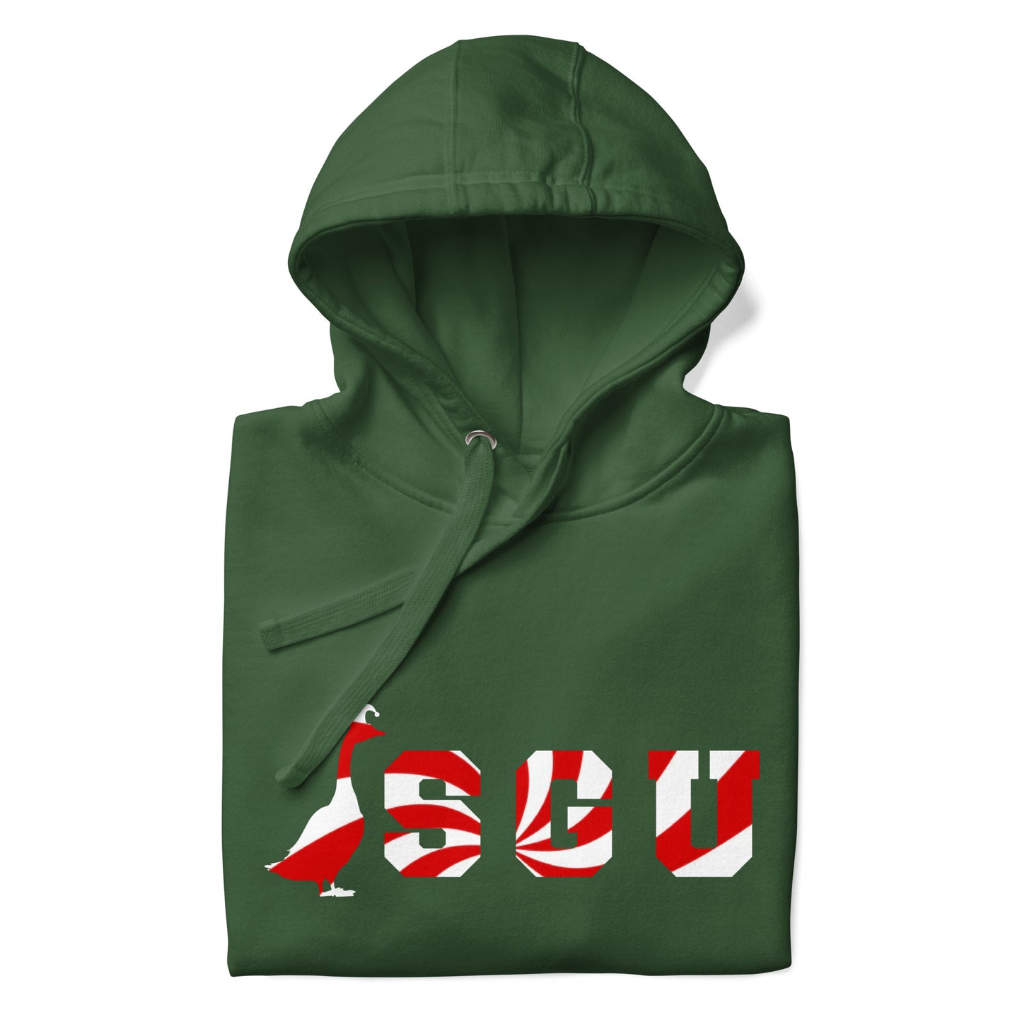 SGU Peppermint Winter Wonderland Edition | Premium Unisex Hoodie- Evergreen - Screen Print