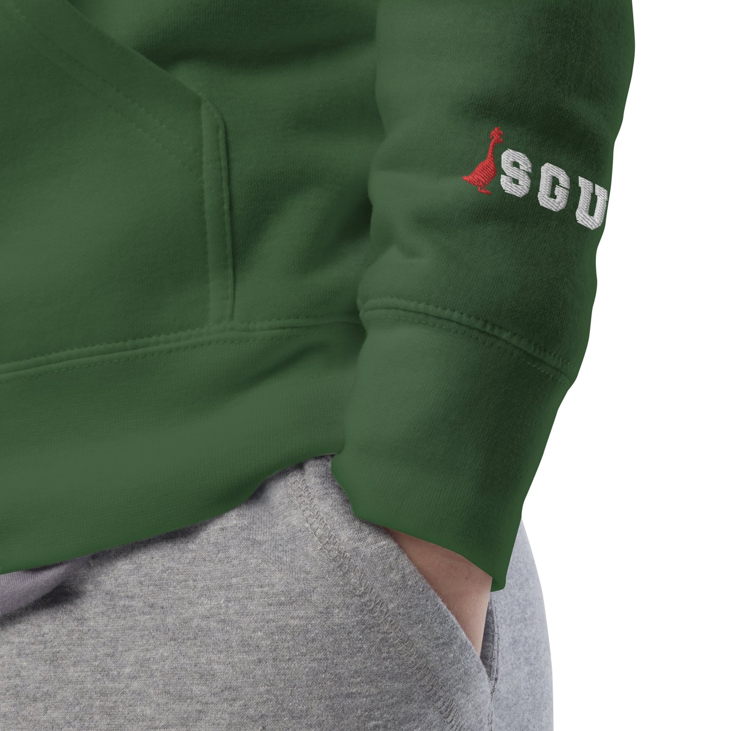 SGU Logo Winter Wonderland Edition | Premium Unisex Hoodie - Evergreen - Embroidered