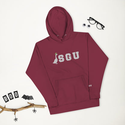 SGU Logo Winter Wonderland Edition | Premium Unisex Hoodie - Cranberry - Embroidered