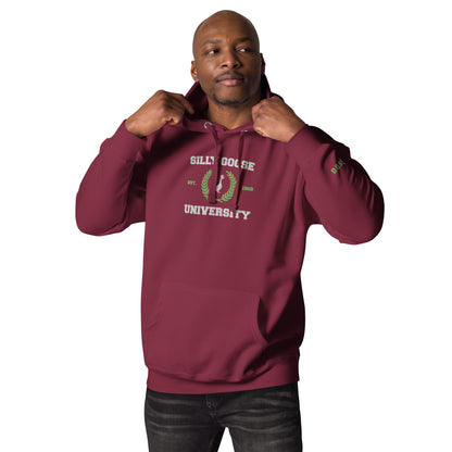 SGU Collegiate Seal Winter Wonderland Edition | Premium Unisex Hoodie - Cranberry - Embroidered