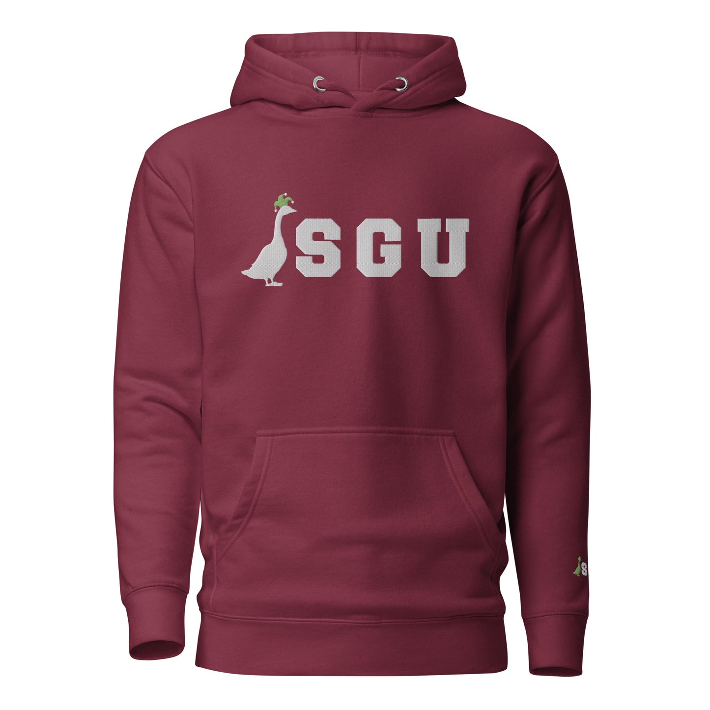 SGU Logo Winter Wonderland Edition | Premium Unisex Hoodie - Cranberry - Embroidered