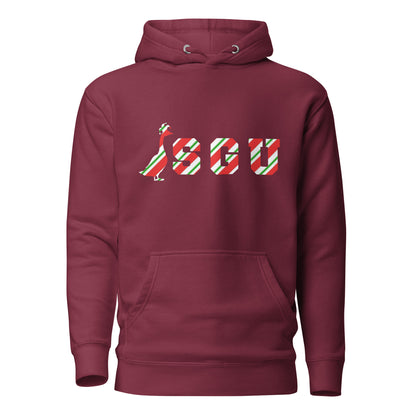 SGU Candy Cane Winter Wonderland Edition | Premium Unisex Hoodie - Cranberry - Screen Print