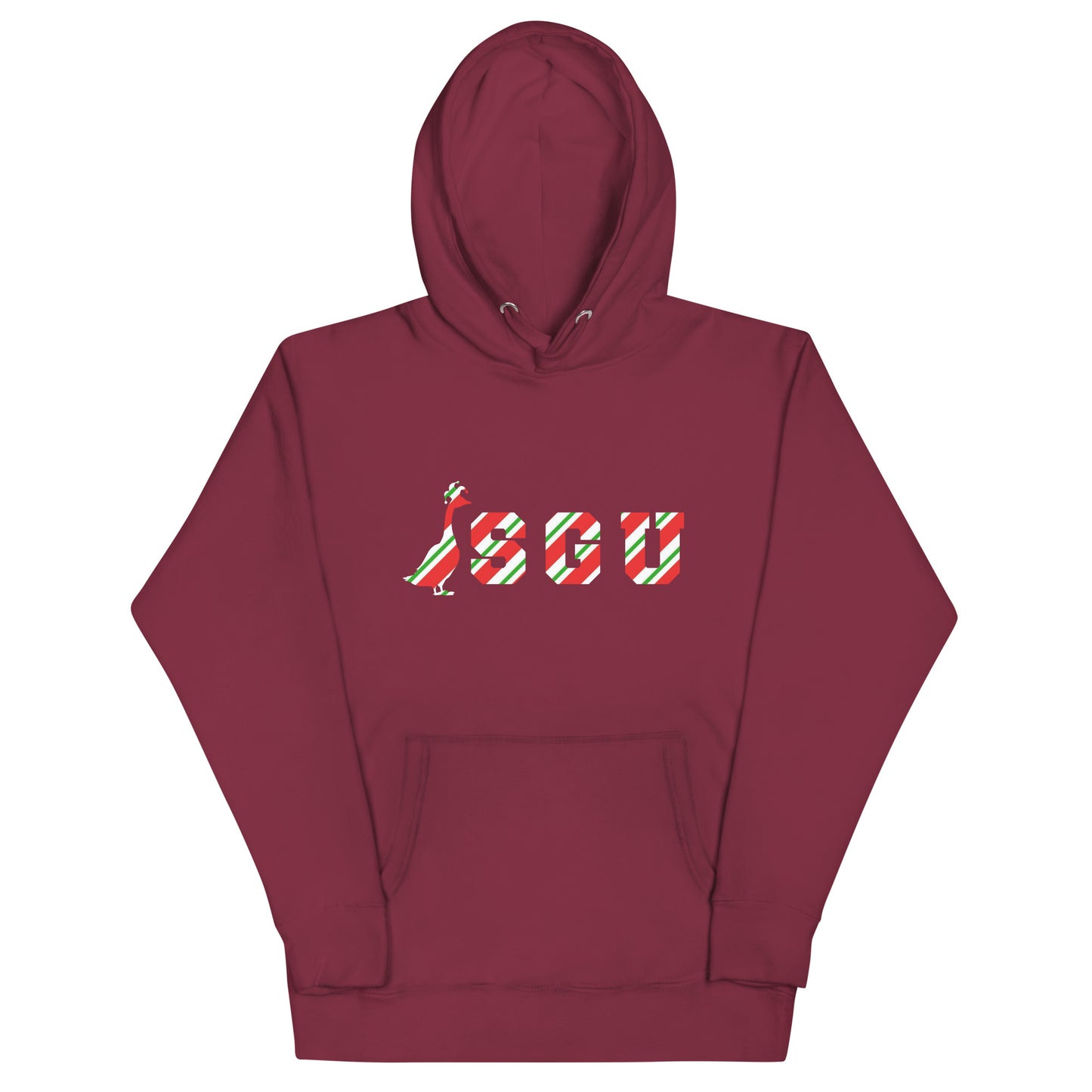 SGU Candy Cane Winter Wonderland Edition | Premium Unisex Hoodie - Cranberry - Screen Print