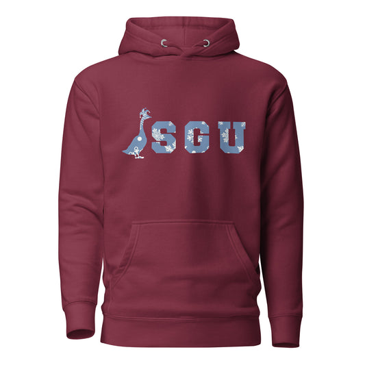 SGU Snowflake Winter Wonderland Edition | Premium Unisex Hoodie - Cranberry - Screen Print