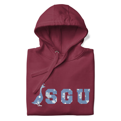 SGU Snowflake Winter Wonderland Edition | Premium Unisex Hoodie - Cranberry - Screen Print