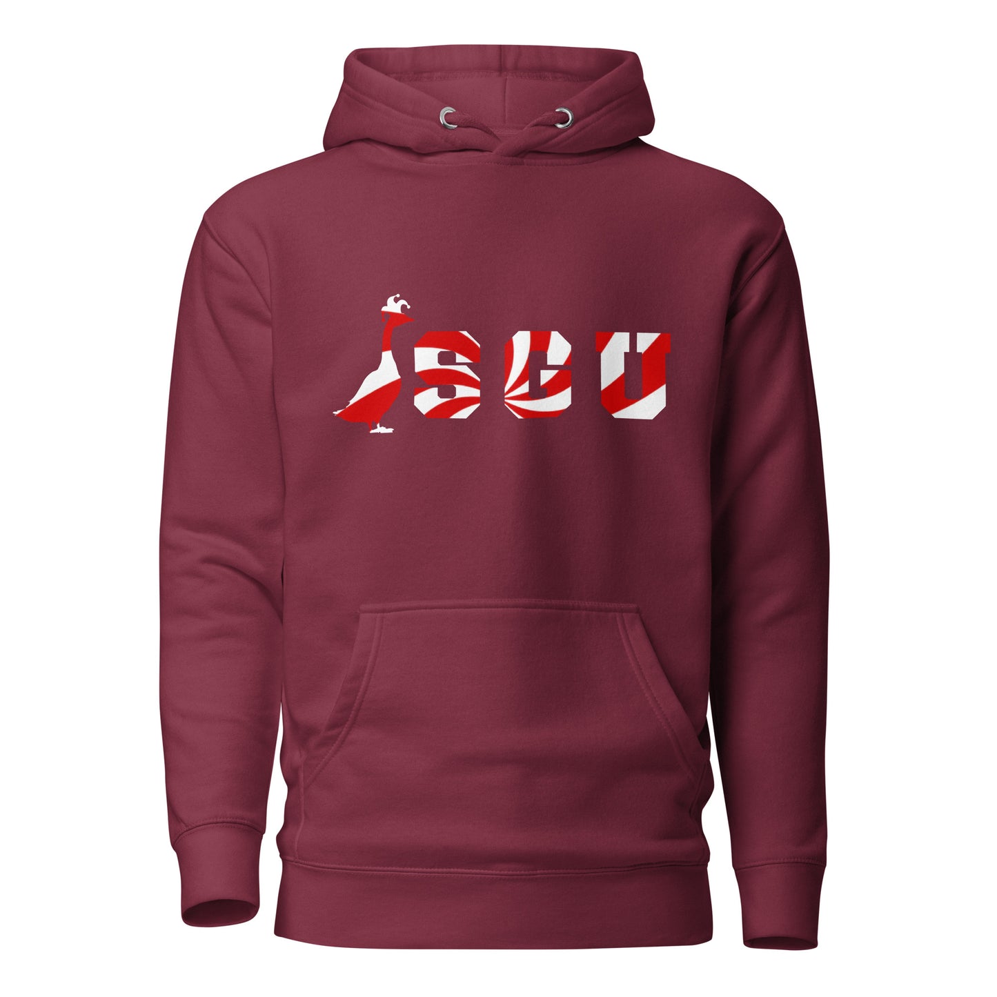 SGU Peppermint Winter Wonderland Edition | Premium Unisex Hoodie- Cranberry - Screen Print