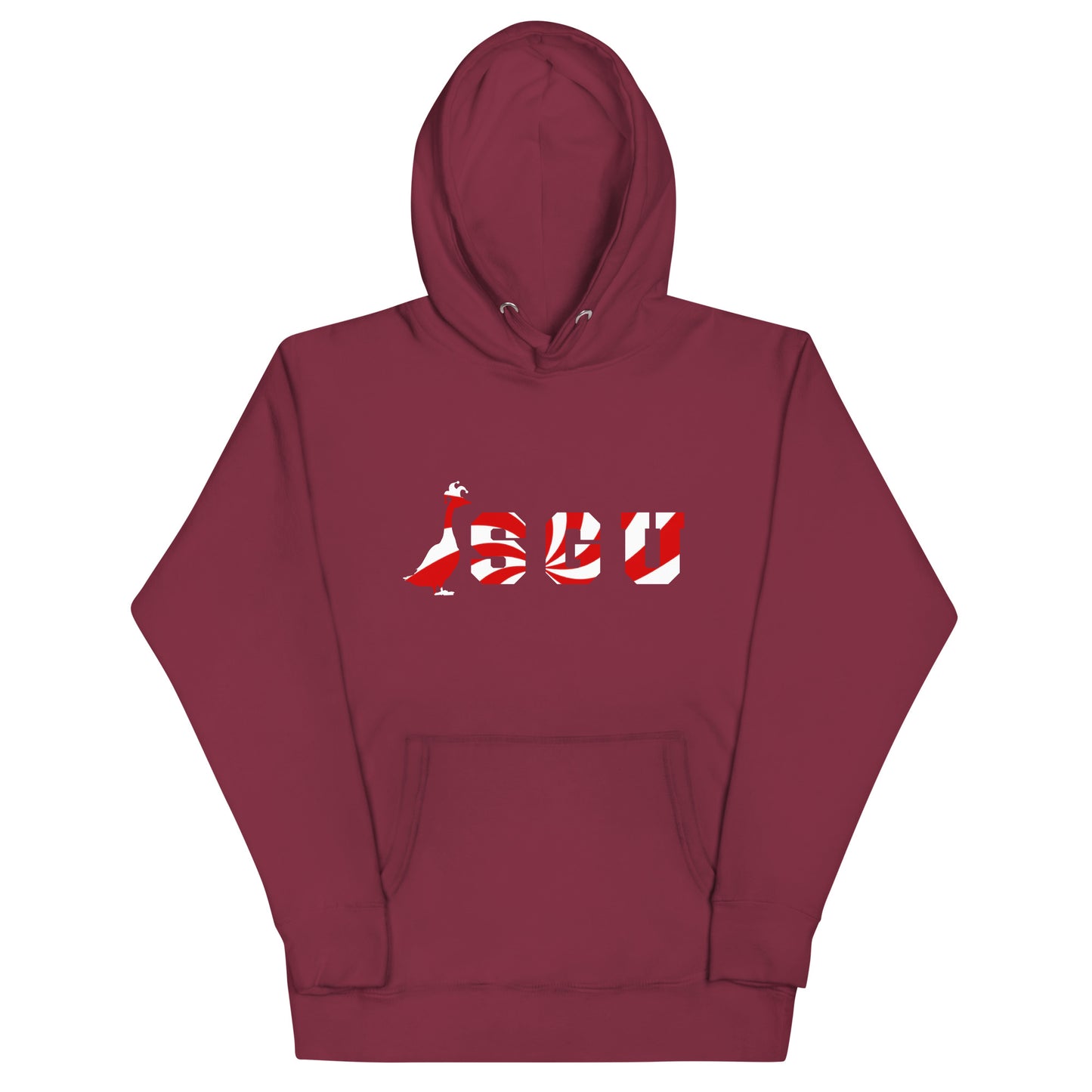 SGU Peppermint Winter Wonderland Edition | Premium Unisex Hoodie- Cranberry - Screen Print