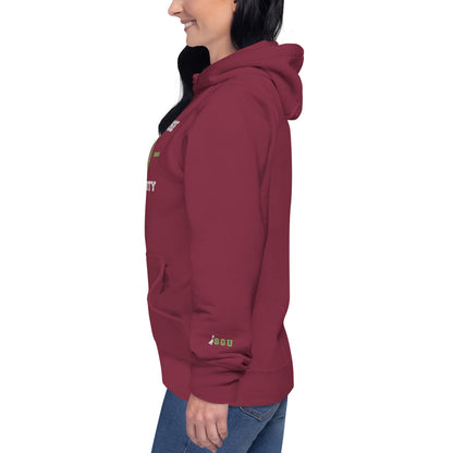 SGU Collegiate Seal Winter Wonderland Edition | Premium Unisex Hoodie - Cranberry - Embroidered