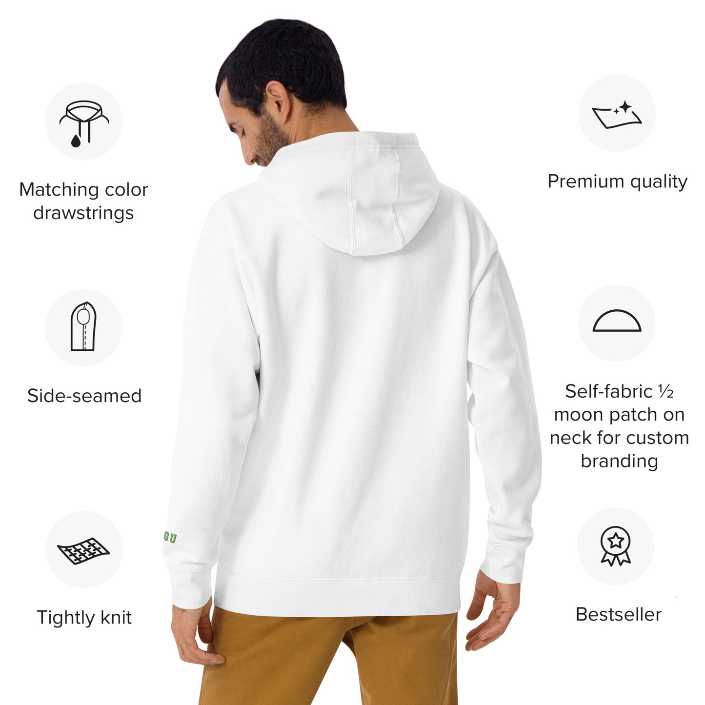 SGU Goose Lights Winter Wonderland Edition | Premium Unisex Hoodie - Snow - Embroidered