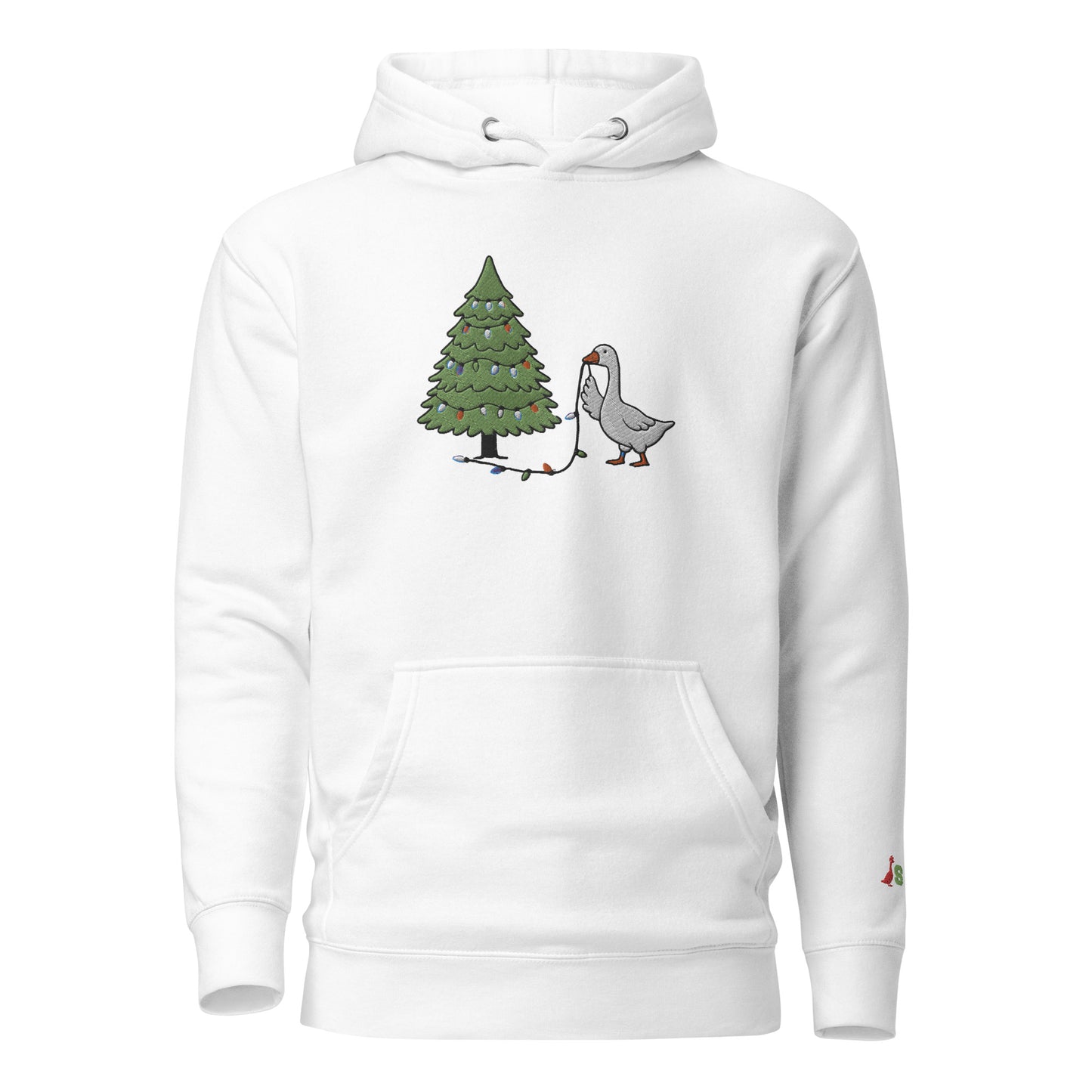 SGU Goose Lights Winter Wonderland Edition | Premium Unisex Hoodie - Snow - Embroidered