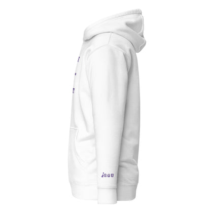 SGU Spooky Collegiate Seal | Premium Unisex Hoodie - White/ Purple - Embroidered