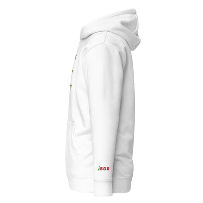 SGU Collegiate Seal Winter Wonderland Edition | Premium Unisex Hoodie - White/Red/Green - Embroidered