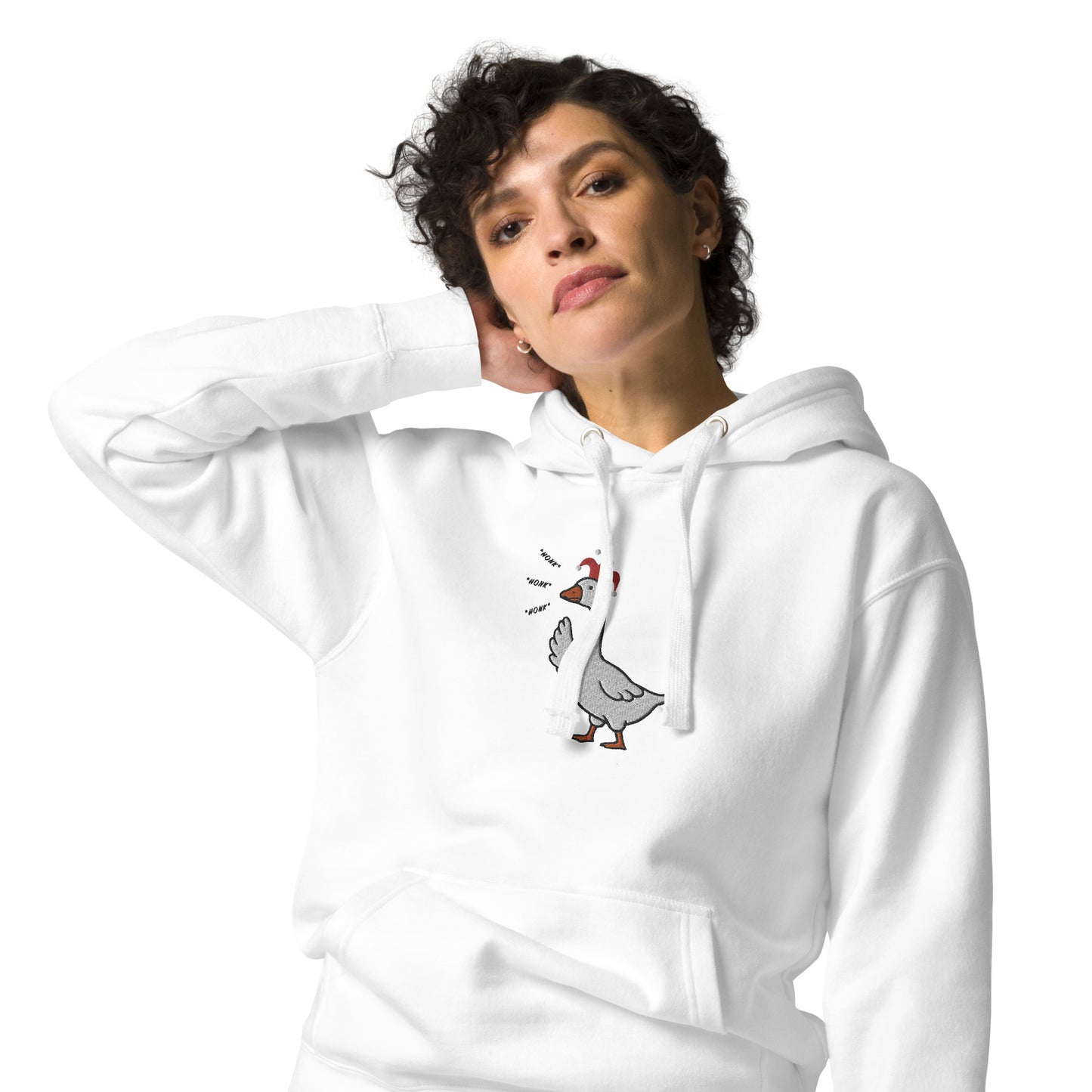 SGU Goose Honk Winter Wonderland Edition | Premium Unisex Hoodie - Snow - Embroidered