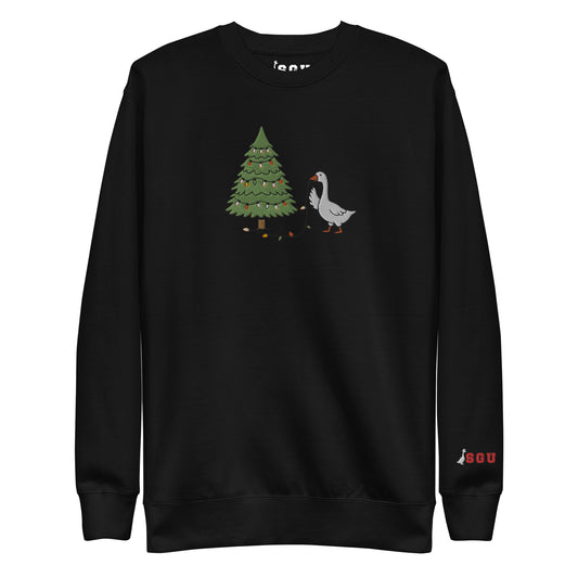 SGU Goose Lights Winter Wonderland Edition | Premium Unisex Crewneck - Coal - Embroidered