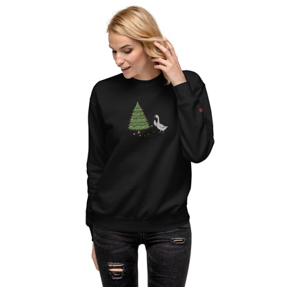 SGU Goose Lights Winter Wonderland Edition | Premium Unisex Crewneck - Coal - Embroidered