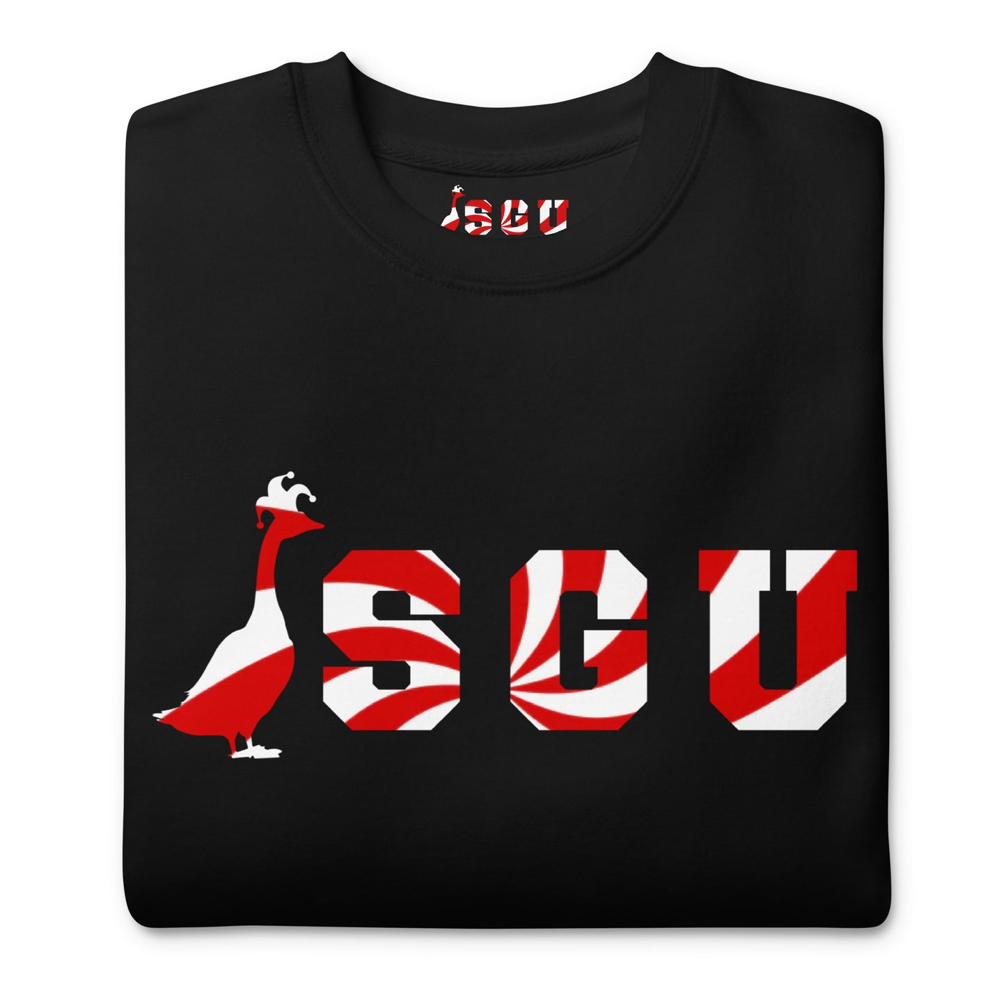 SGU Peppermint Winter Wonderland Edition | Premium Unisex Crewneck - Coal - Screen Print