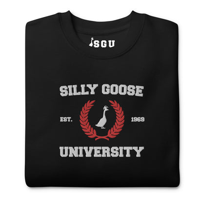 SGU Collegiate Seal Valentine's Edition | Premium Unisex Crewneck - Red/White/Black - Embroidered