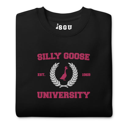 SGU Collegiate Seal Valentine's Edition | Premium Unisex Crewneck - Pink/White/Black - Embroidered
