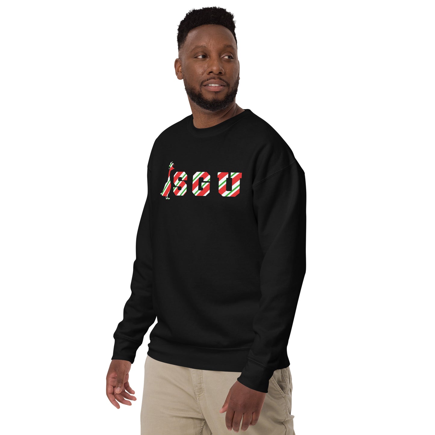 SGU Candy Cane Winter Wonderland Edition | Premium Unisex Crewneck - Coal - Screen Print