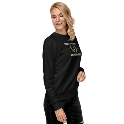 SGU Collegiate Seal Winter Wonderland Edition | Premium Unisex Crewneck - Coal - Embroidered