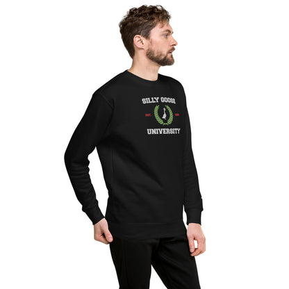 SGU Collegiate Seal Winter Wonderland Edition | Premium Unisex Crewneck - Coal - Embroidered