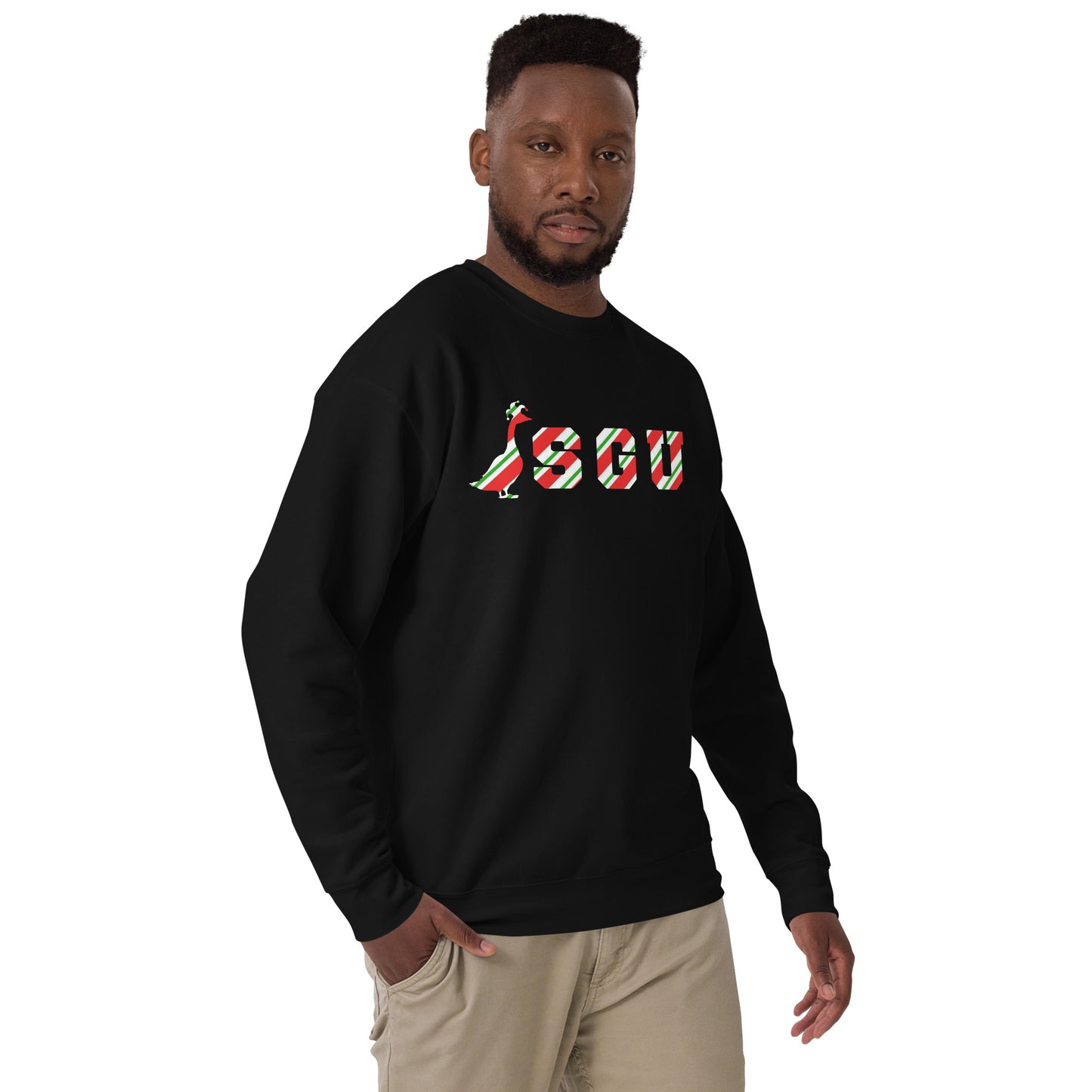 SGU Candy Cane Winter Wonderland Edition | Premium Unisex Crewneck - Coal - Screen Print