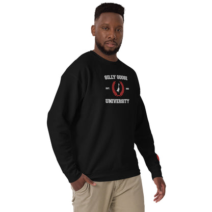 SGU Collegiate Seal Valentine's Edition | Premium Unisex Crewneck - Red/White/Black - Embroidered