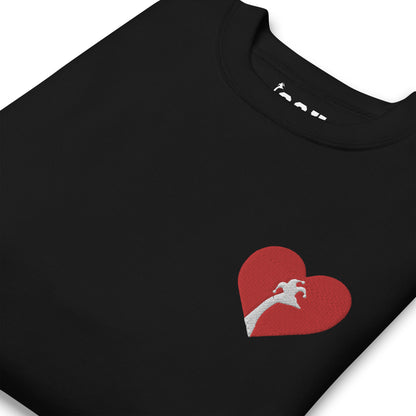 SGU Heart Goose | Premium Unisex Crewneck Red/White/Black - Embroidered
