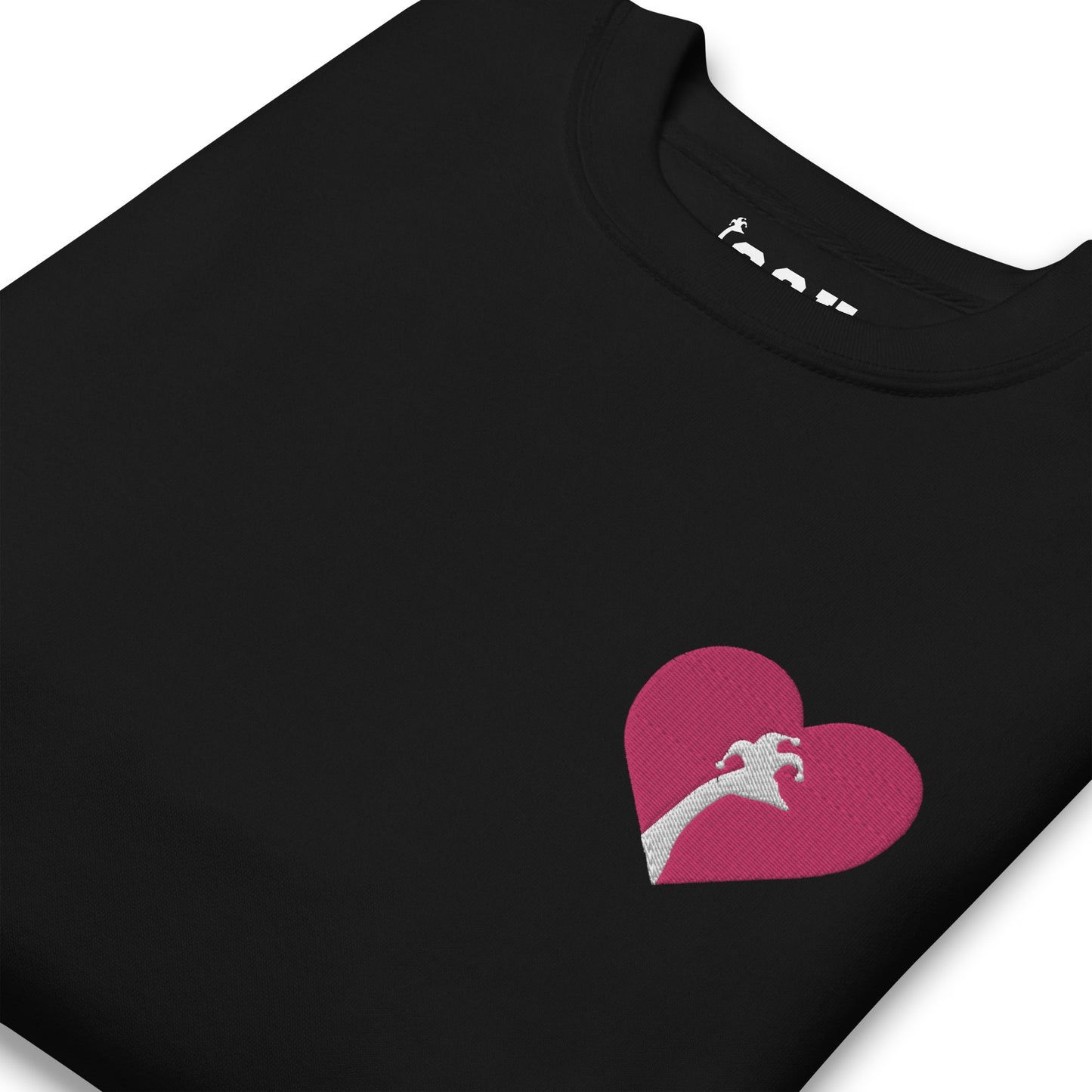 SGU Heart Goose | Premium Unisex Crewneck Pink/White/Black - Embroidered