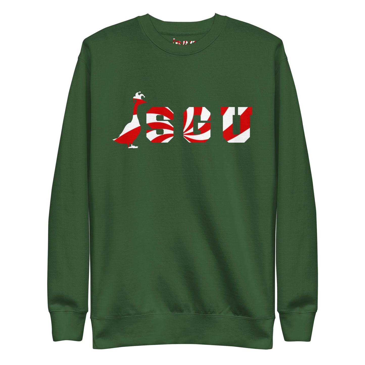 SGU Peppermint Winter Wonderland Edition | Premium Unisex Crewneck - Evergreen - Screen Print