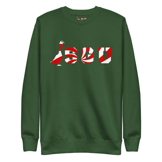 SGU Peppermint Winter Wonderland Edition | Premium Unisex Crewneck - Evergreen - Screen Print