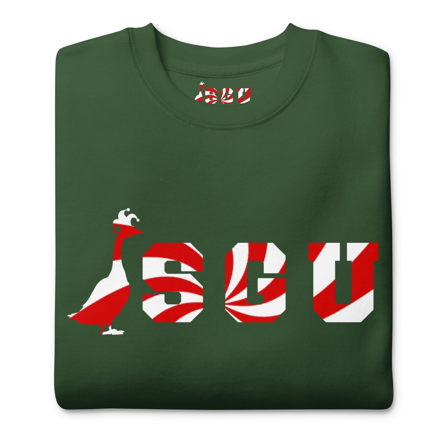 SGU Peppermint Winter Wonderland Edition | Premium Unisex Crewneck - Evergreen - Screen Print