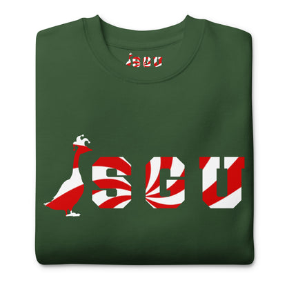 SGU Peppermint Winter Wonderland Edition | Premium Unisex Crewneck - Evergreen - Screen Print