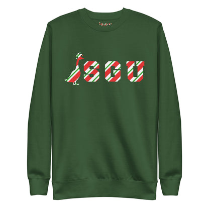 SGU Candy Cane Winter Wonderland Edition | Premium Unisex Crewneck - Evergreen - Screen Print