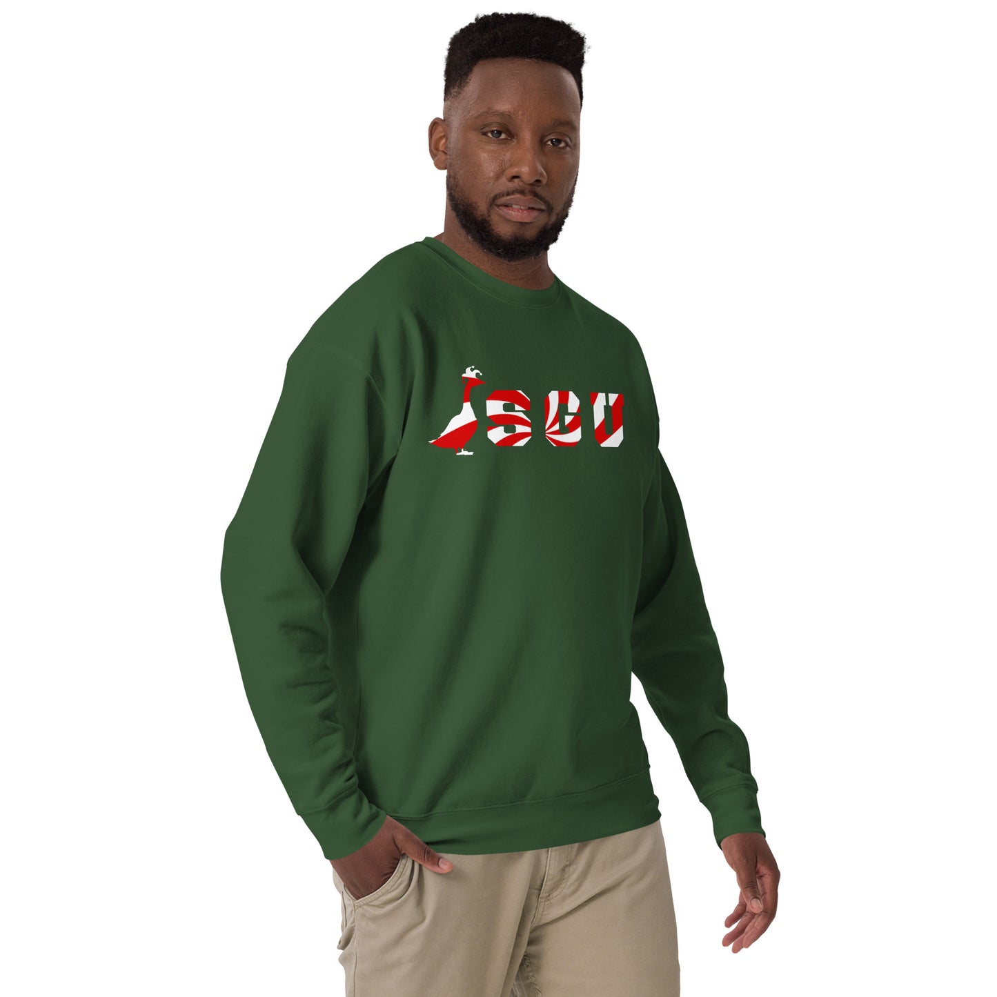 SGU Peppermint Winter Wonderland Edition | Premium Unisex Crewneck - Evergreen - Screen Print