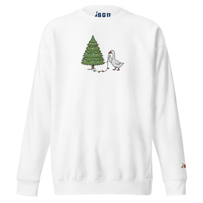 SGU Goose Lights Winter Wonderland Edition | Premium Unisex Crewneck - Snow - Embroidered