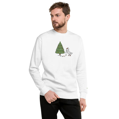 SGU Goose Lights Winter Wonderland Edition | Premium Unisex Crewneck - Snow - Embroidered