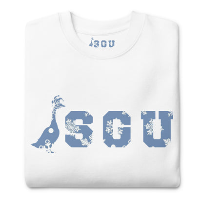 SGU Snowflake Winter Wonderland Edition | Premium Unisex Crewneck - Snow - Screen Print