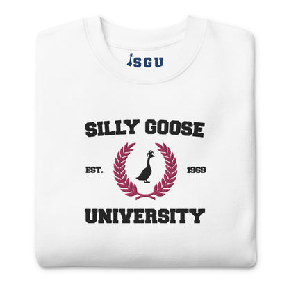 SGU Collegiate Seal Valentine's Edition | Premium Unisex Crewneck - Black/Pink/White - Embroidered