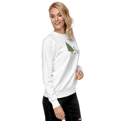 SGU Goose Lights Winter Wonderland Edition | Premium Unisex Crewneck - Snow - Embroidered