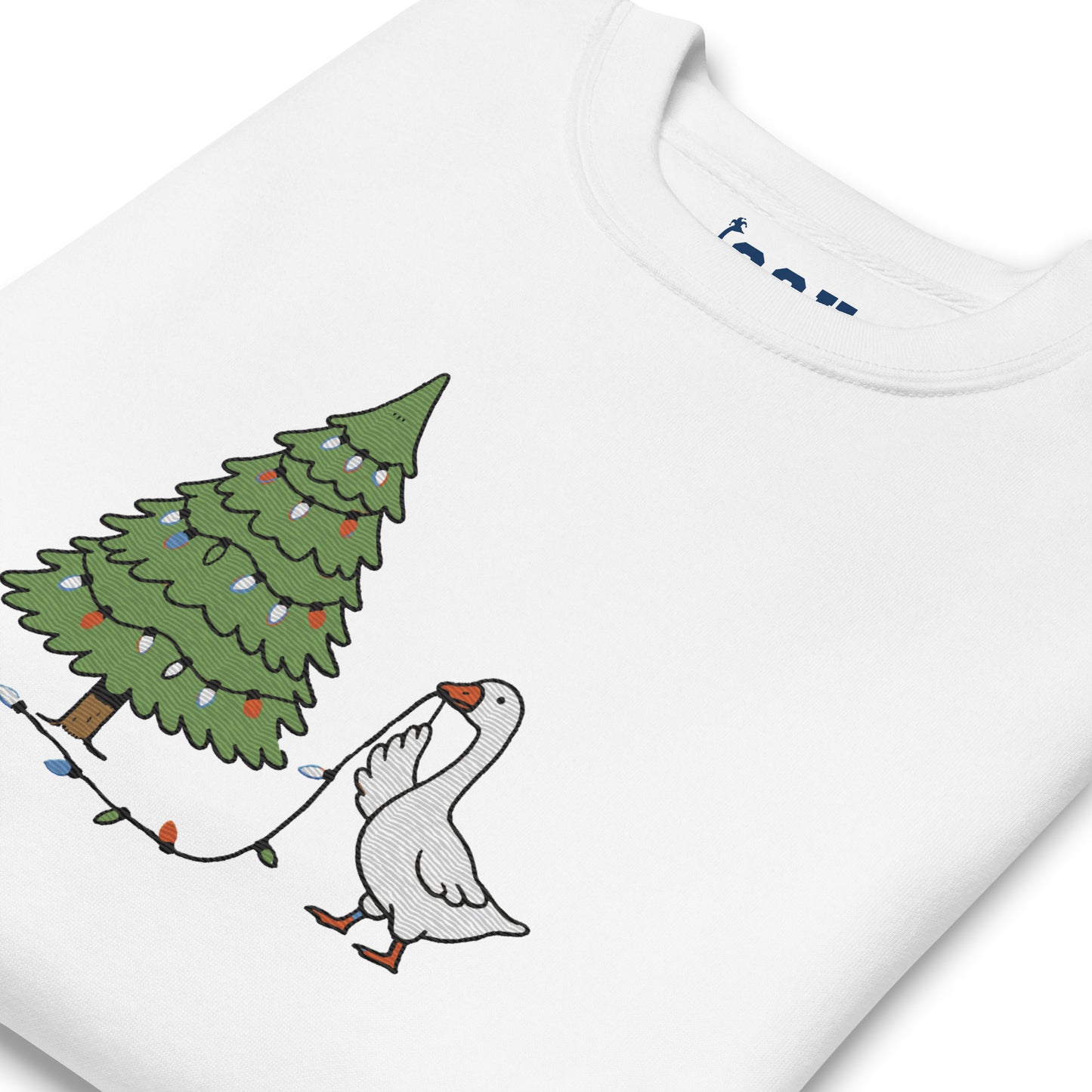 SGU Goose Lights Winter Wonderland Edition | Premium Unisex Crewneck - Snow - Embroidered