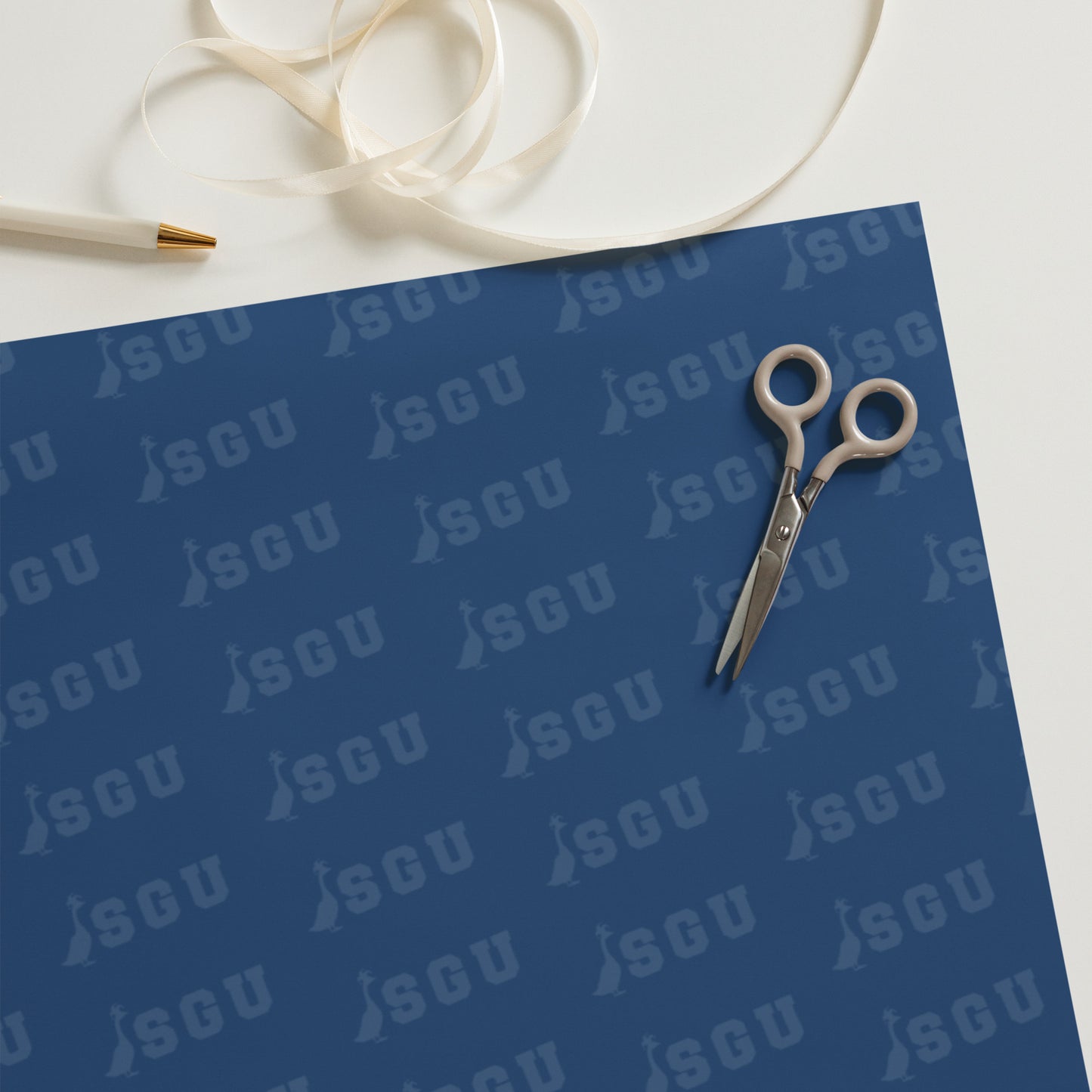 SGU Logo | Wrapping Paper Sheets - Deep Blue